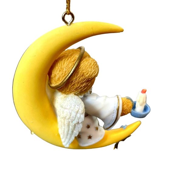 ANGEL SITTING ON MOON 2000 Cherished Teddies Hanging Ornament #706663 - Picture 3 of 14
